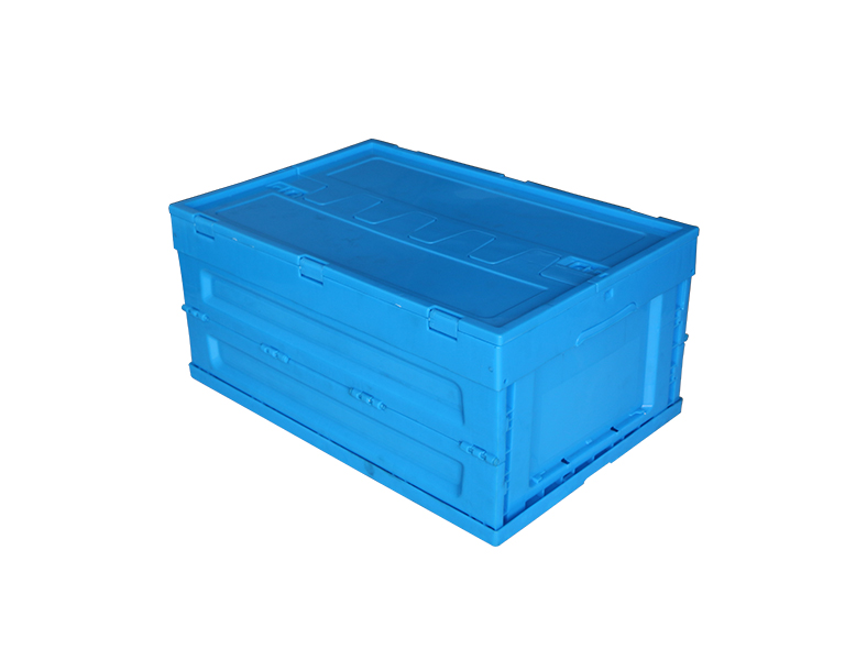 600-280 Hot Sale Handheld Eco-Friendly Plastic Crate Attached Lid